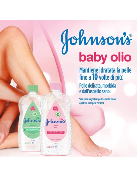Johnson's Baby Olio 500ml - Classico - Idrata Fino A 10 Volte In Piu'